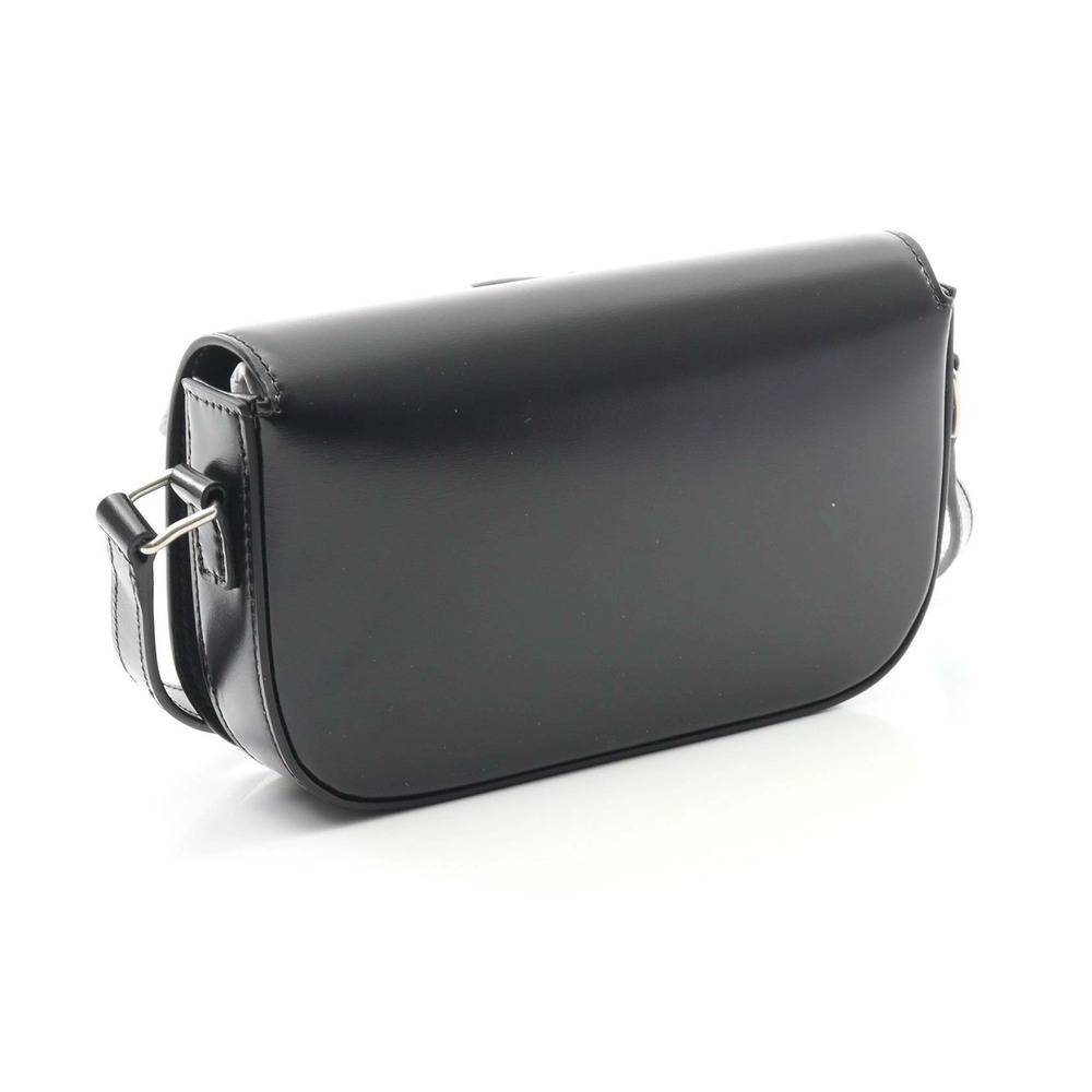 Celine Bag Triomphe Black Shoulder Leather